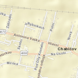 Háj ve Slezsku Street Map