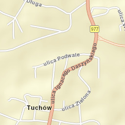 Tuchów Street Map