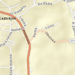 Kaznějov Street Map