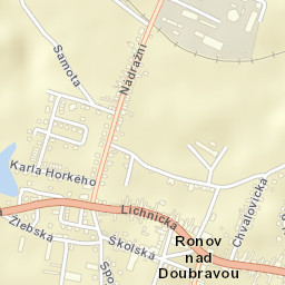 Ronov nad Doubravou Street Map