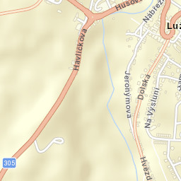 Luže Street Map