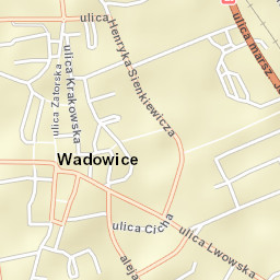 Wadowice Street Map