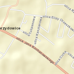 Zebrzydowice Street Map