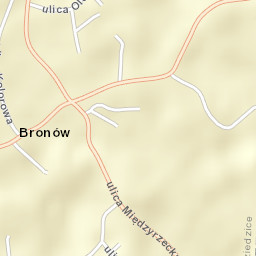 Bronów Street Map