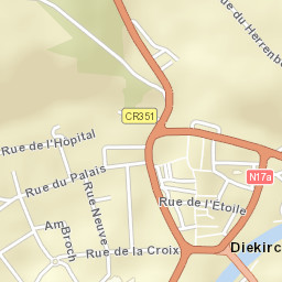 Diekirch Street Map