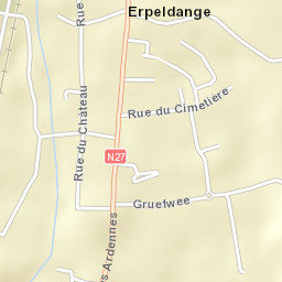 Erpeldange Street Map