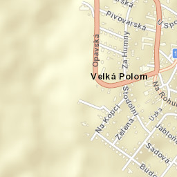 Velká Polom Street Map