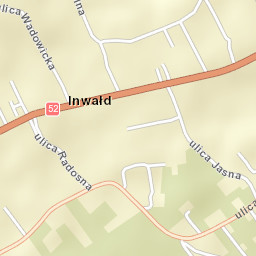 Inwałd Street Map