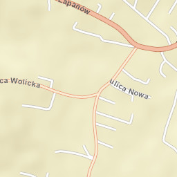 Łapanów Street Map