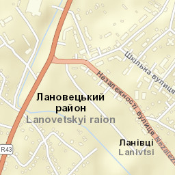 Lanivtsi Street Map