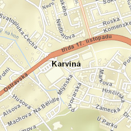 Karviná Street Map