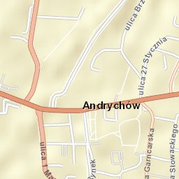 Andrychów Street Map