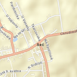 Seč Street Map