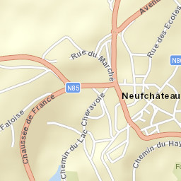 Neufchâteau Street Map