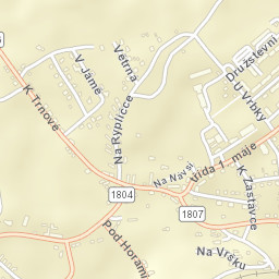 Horní Bříza Street Map