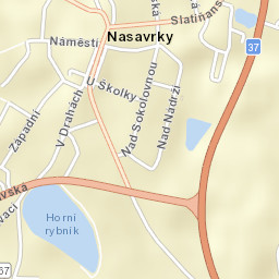 Nasavrky Street Map