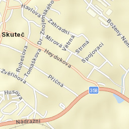 Skuteč Street Map