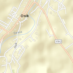 Osík Street Map