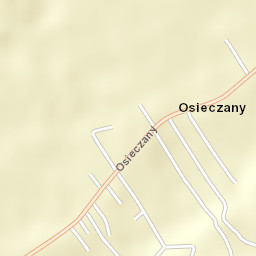 Osieczany Street Map