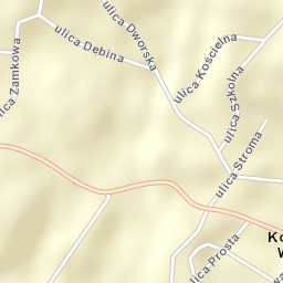 Kończyce Wielkie Street Map