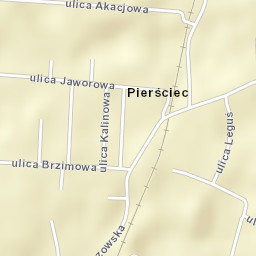 Pierściec Street Map