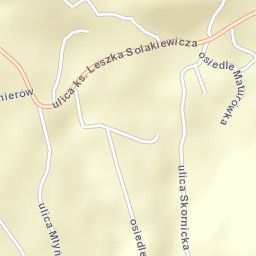 Zagórnik Street Map