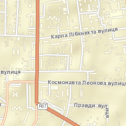 Chuhuyiv Street Map