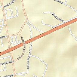 Jasienica Street Map