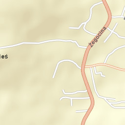 Żegocina Street Map