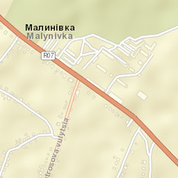 Malynivka Street Map