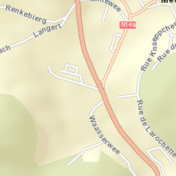 Medernach Street Map