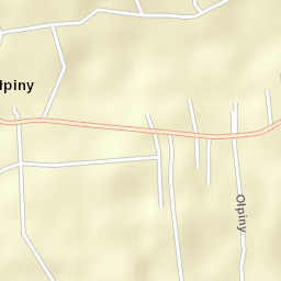 Ołpiny Street Map