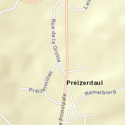 Commune de Préizerdaul Street Map