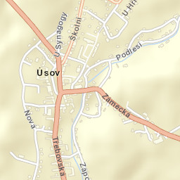 Úsov Street Map