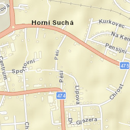 Horní Suchá Street Map