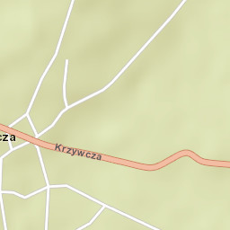 Krzywcza Street Map