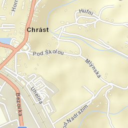 Chrást Street Map