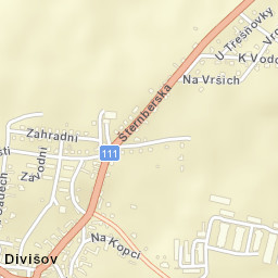 Divišov Street Map