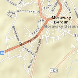 Moravský Beroun Street Map