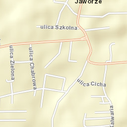 Jaworze Street Map
