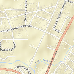 Sudova Vyshnya Street Map