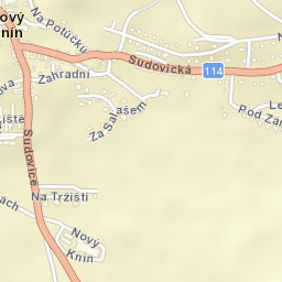 Nový Knín Street Map