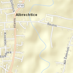 Albrechtice Street Map