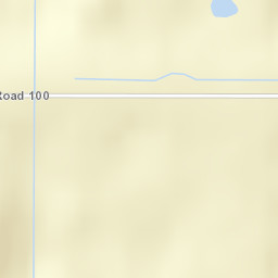 Township Road 100, Purple Springs Street Map
