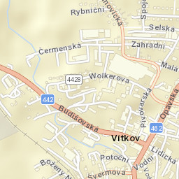 Vítkov Street Map