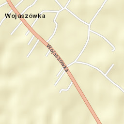Wojaszówka Street Map