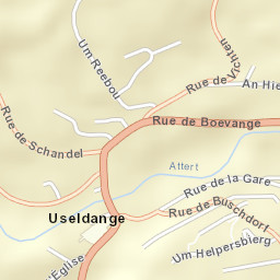 Useldange Street Map