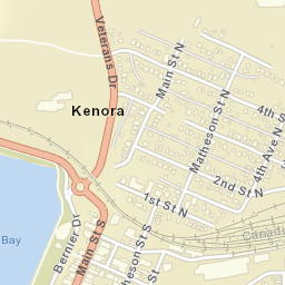 Kenora Street Map