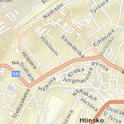 Hlinsko Street Map