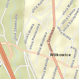 Wilkowice Street Map